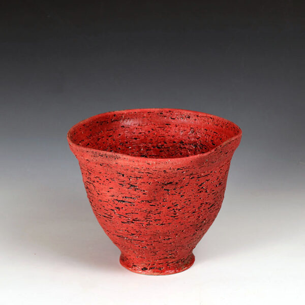 Handcrafted Red & Gold Bowl - Image 2